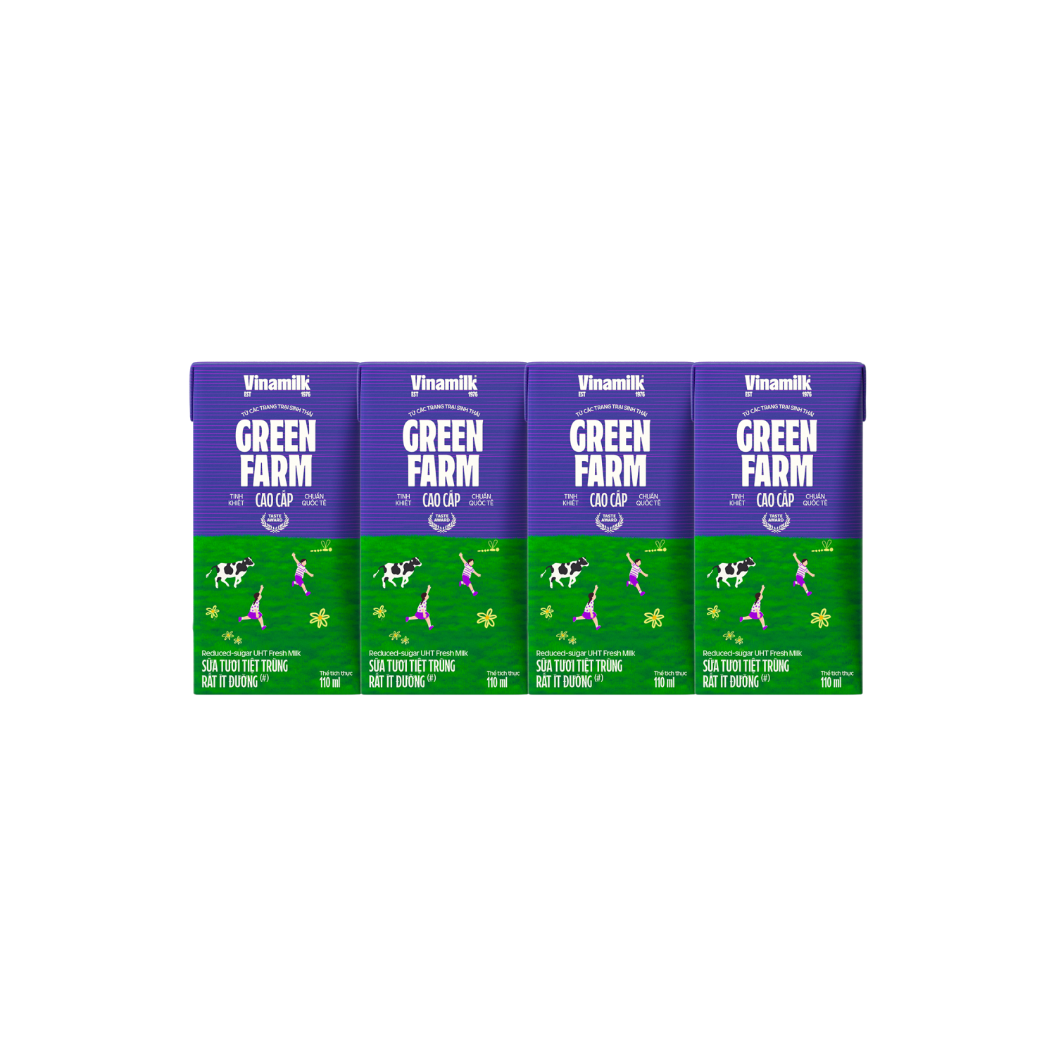 UHT Fresh Milk Green Farm Very little sugar 110ml