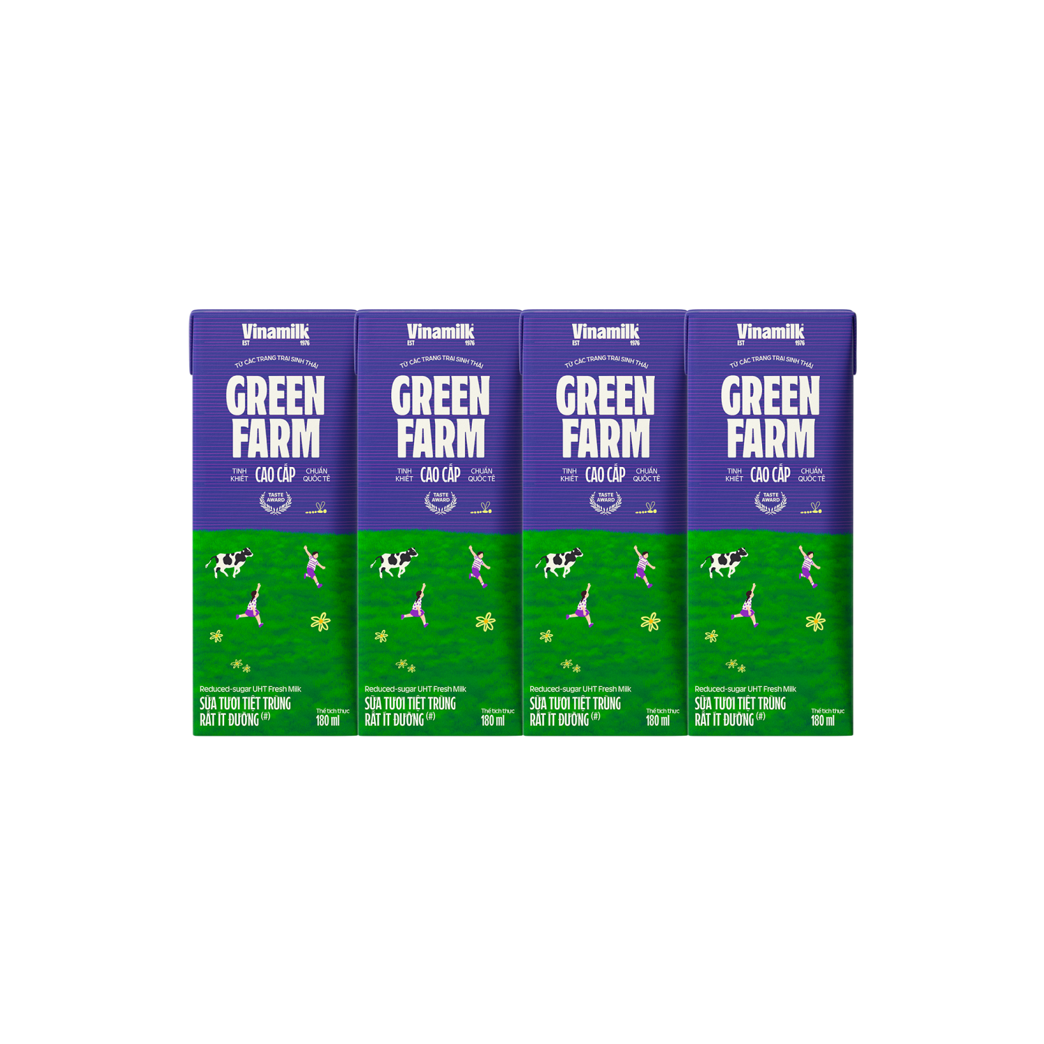 UHT Fresh Milk Green Farm Very little sugar 180ml