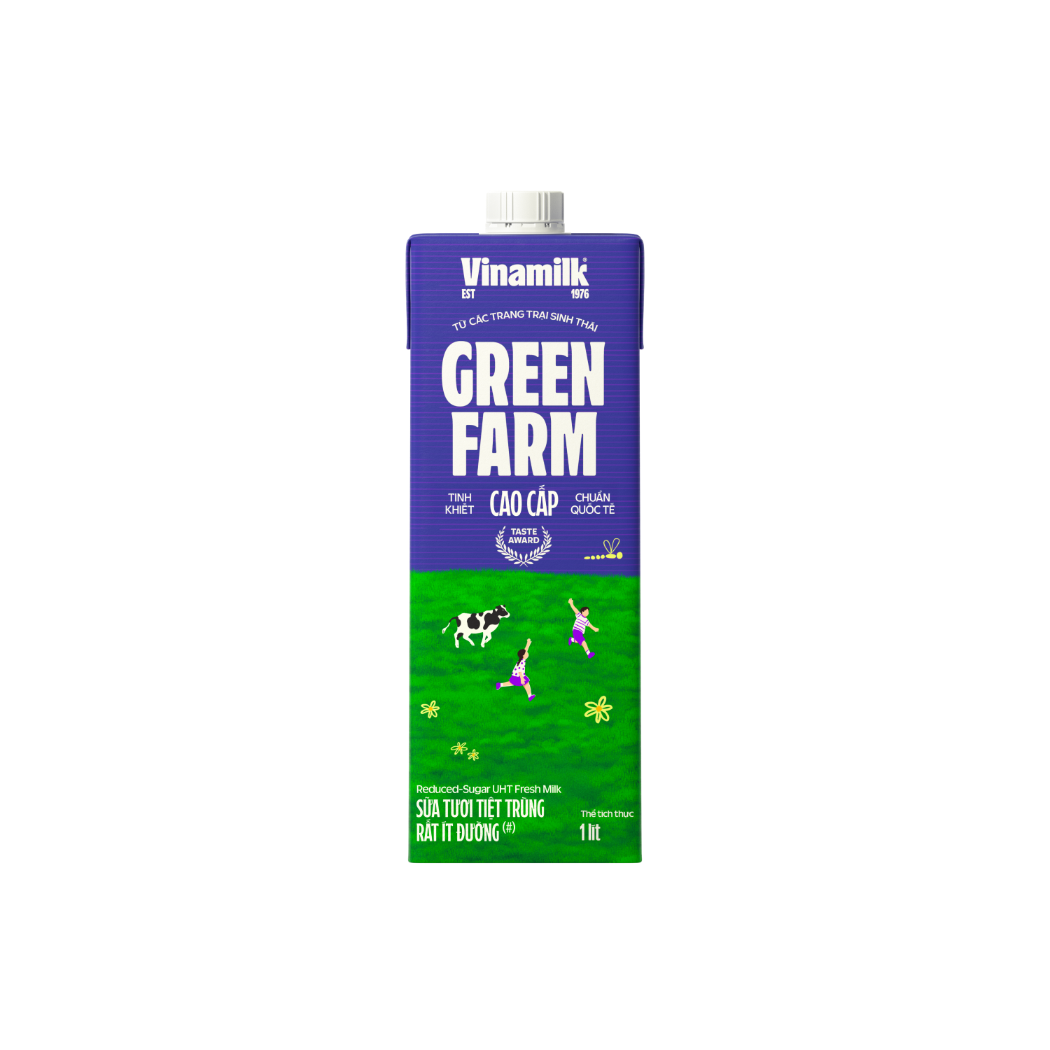 Sữa tươi tiệt trùng Green Farm Rất ít đường 1L
