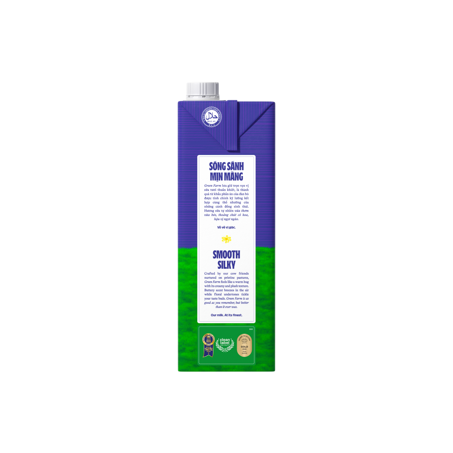 Sữa tươi tiệt trùng Green Farm Rất ít đường 1L