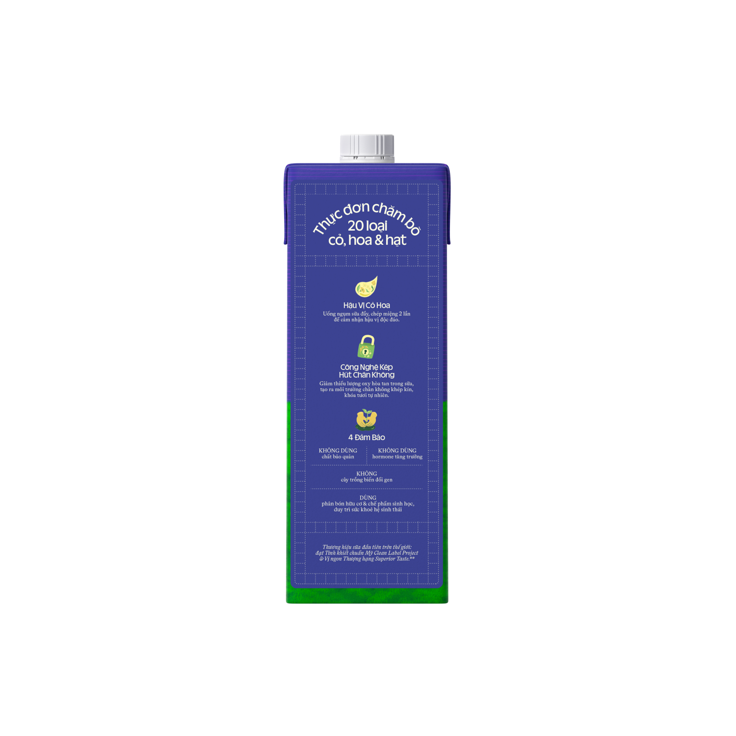 Sữa tươi tiệt trùng Green Farm Rất ít đường 1L