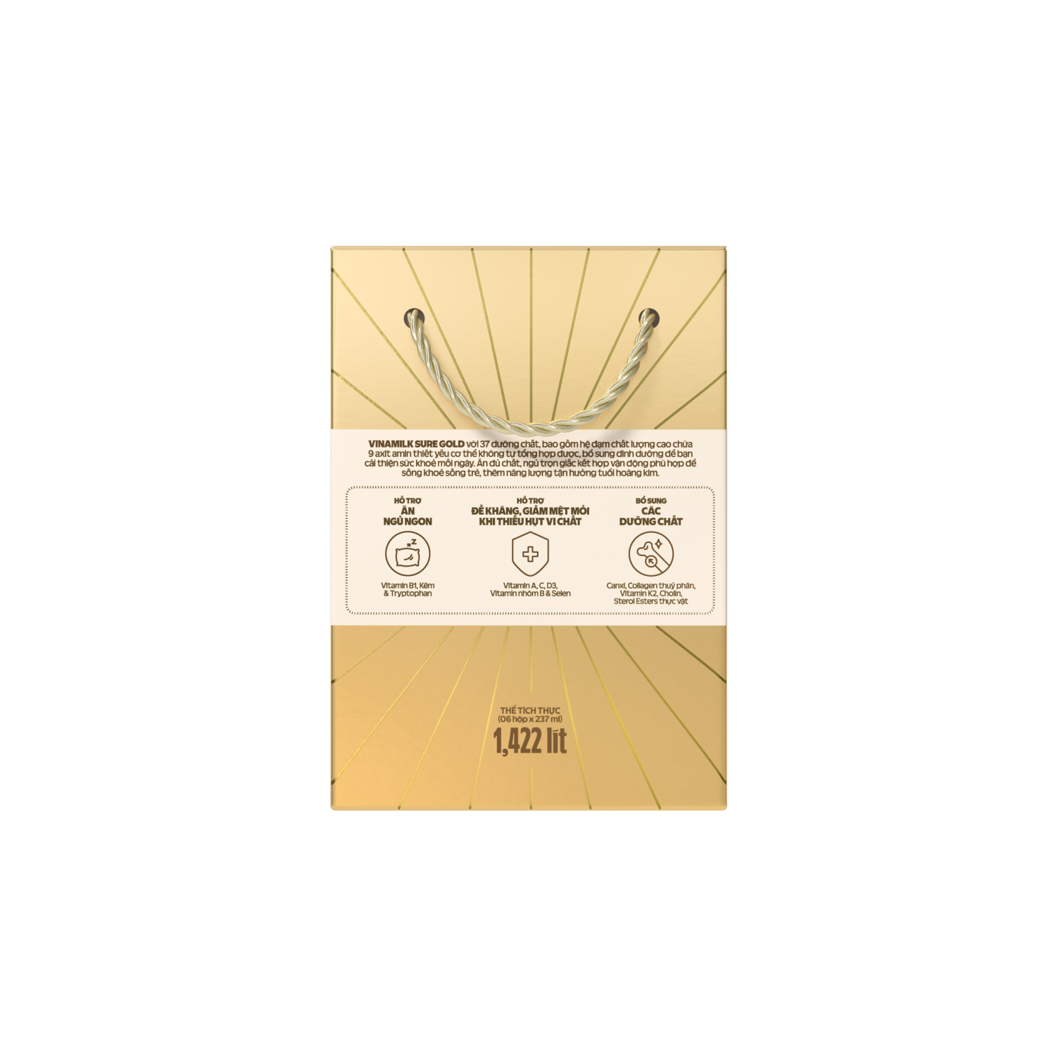Giftset Sữa bột cho người lớn tuổi Sure Gold pha sẵn 237ml