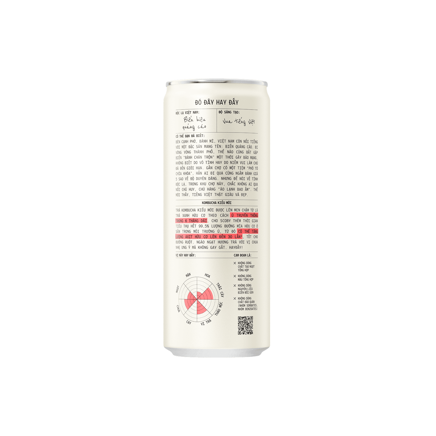 Kombucha Có Gaz HAYĐẤY Vị Vải Hoa Hồng 320ml