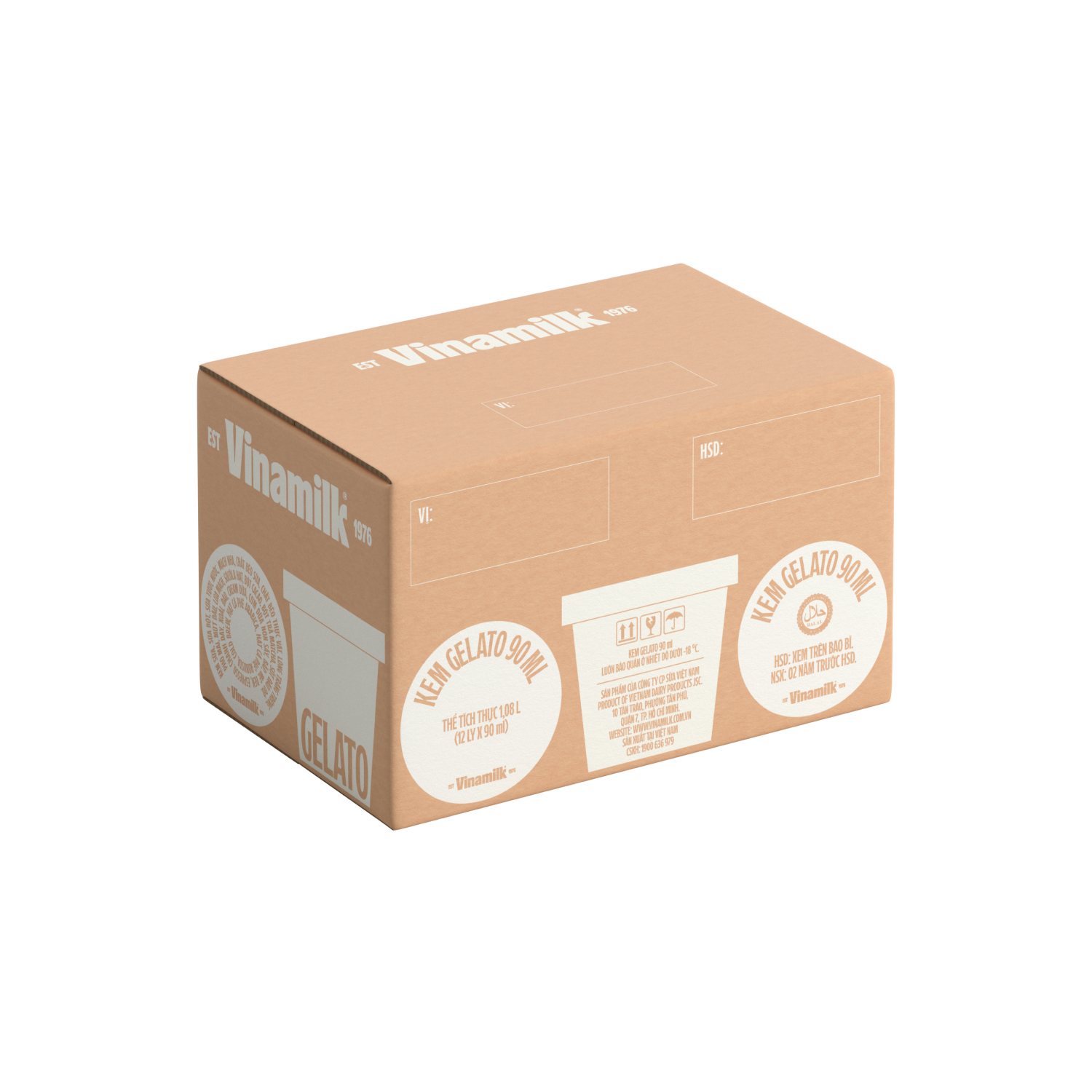 Kem hộp Vinamilk Gelato Dừa 90ml