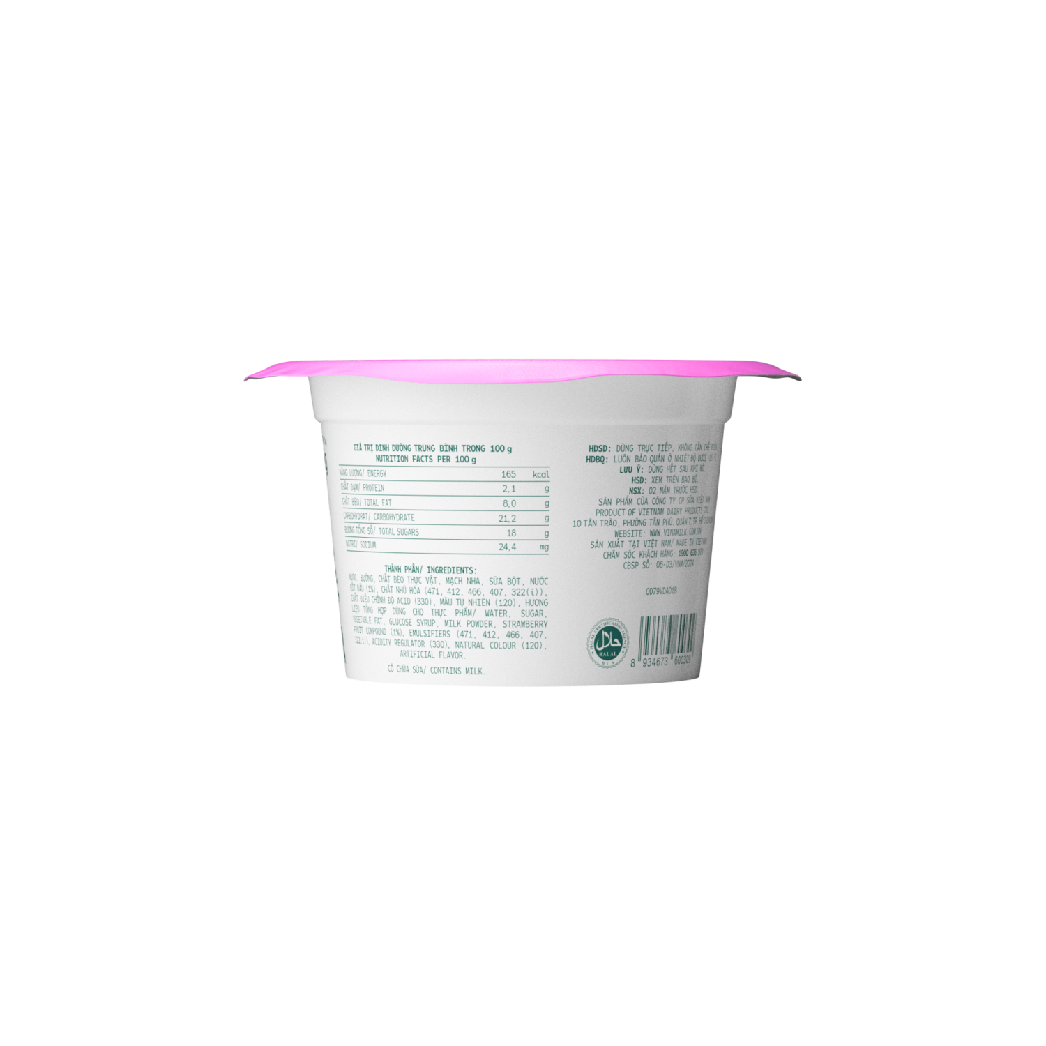 Kem hộp Vinamilk Dâu 90ml