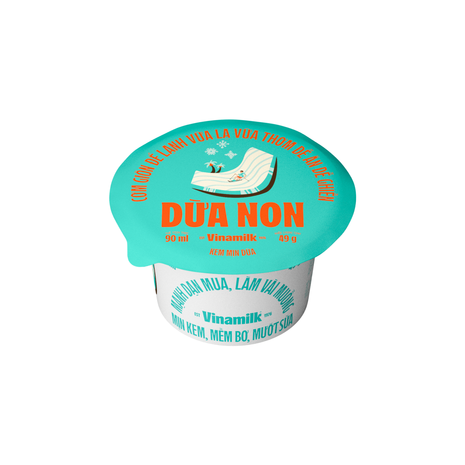 Kem hộp Vinamilk Dừa 90ml Thùng 12 hộp
