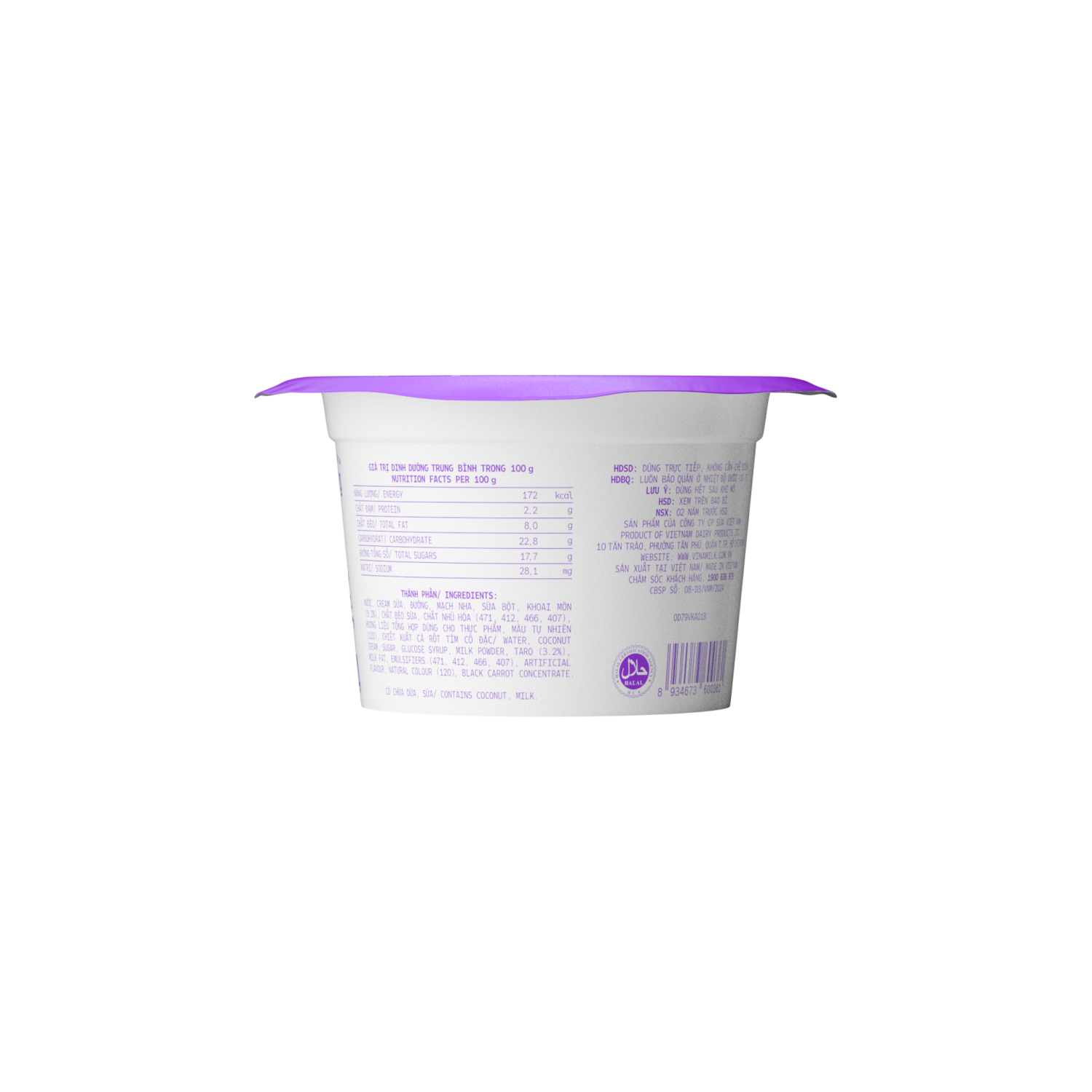 Kem hộp Vinamilk Khoai môn 90ml