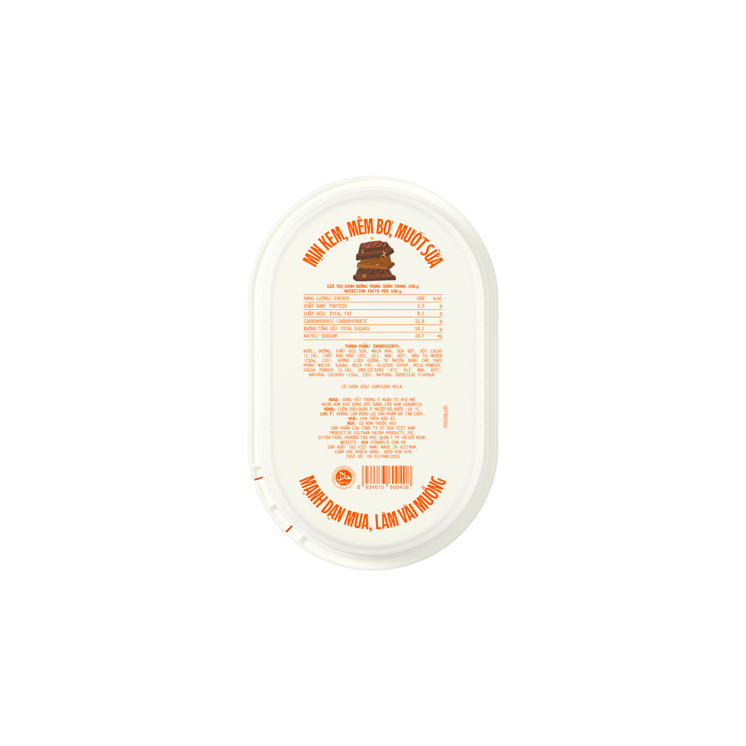 Kem hộp Vinamilk Sôcôla 400ml
