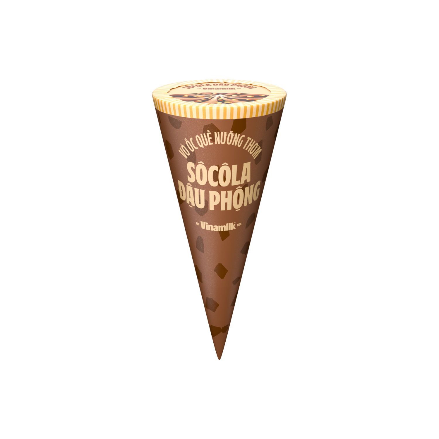 Kem ốc quế Delight Sôcôla - Đậu phộng 110ml