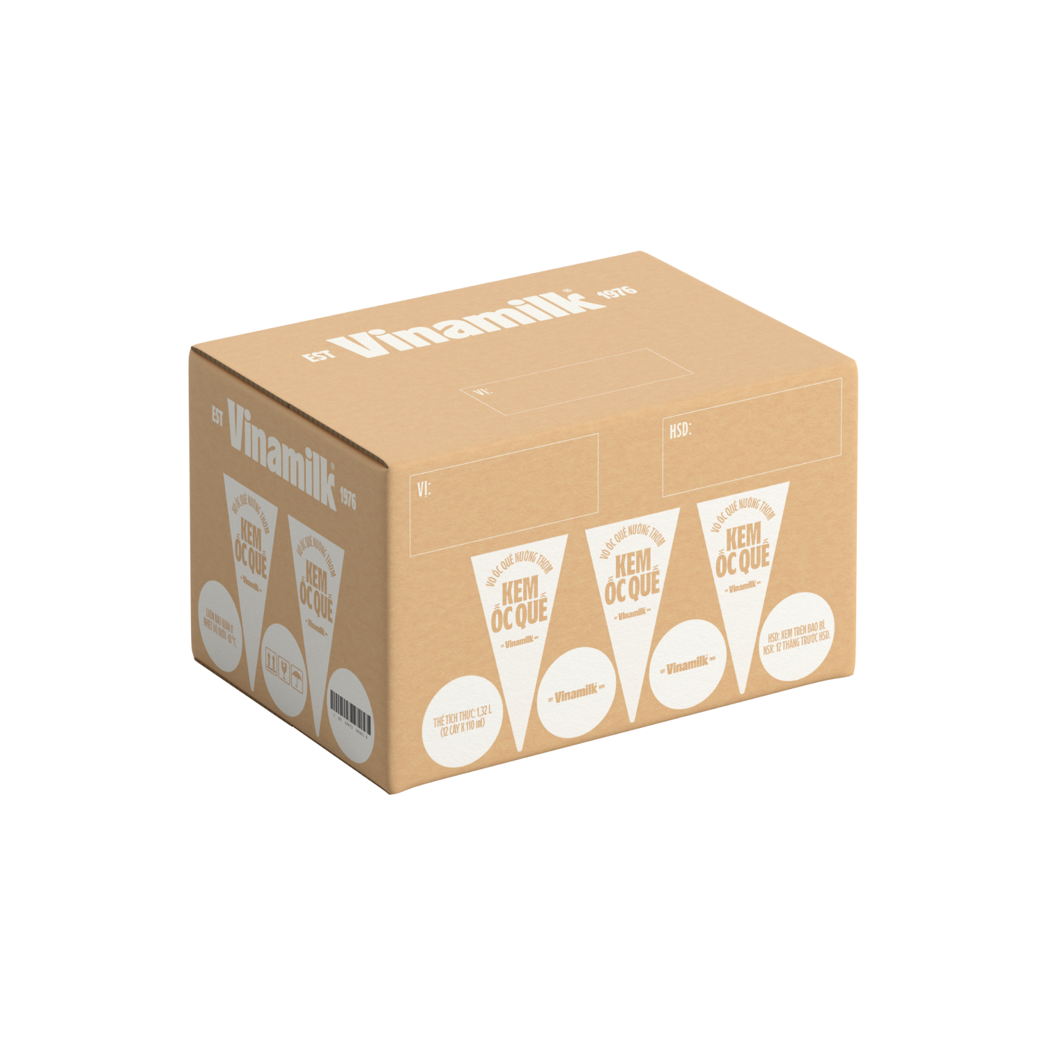 Kem ốc quế Delight Sôcôla - Đậu phộng 110ml