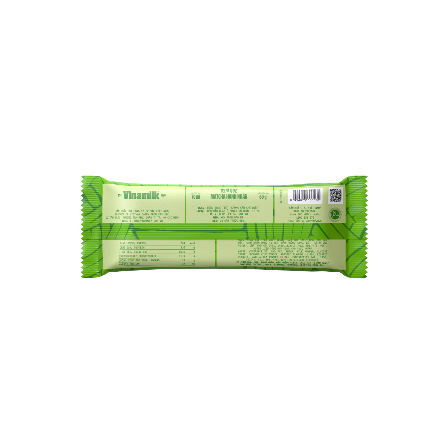 Kem cây Vinamilk Matcha Hạnh nhân 70ml