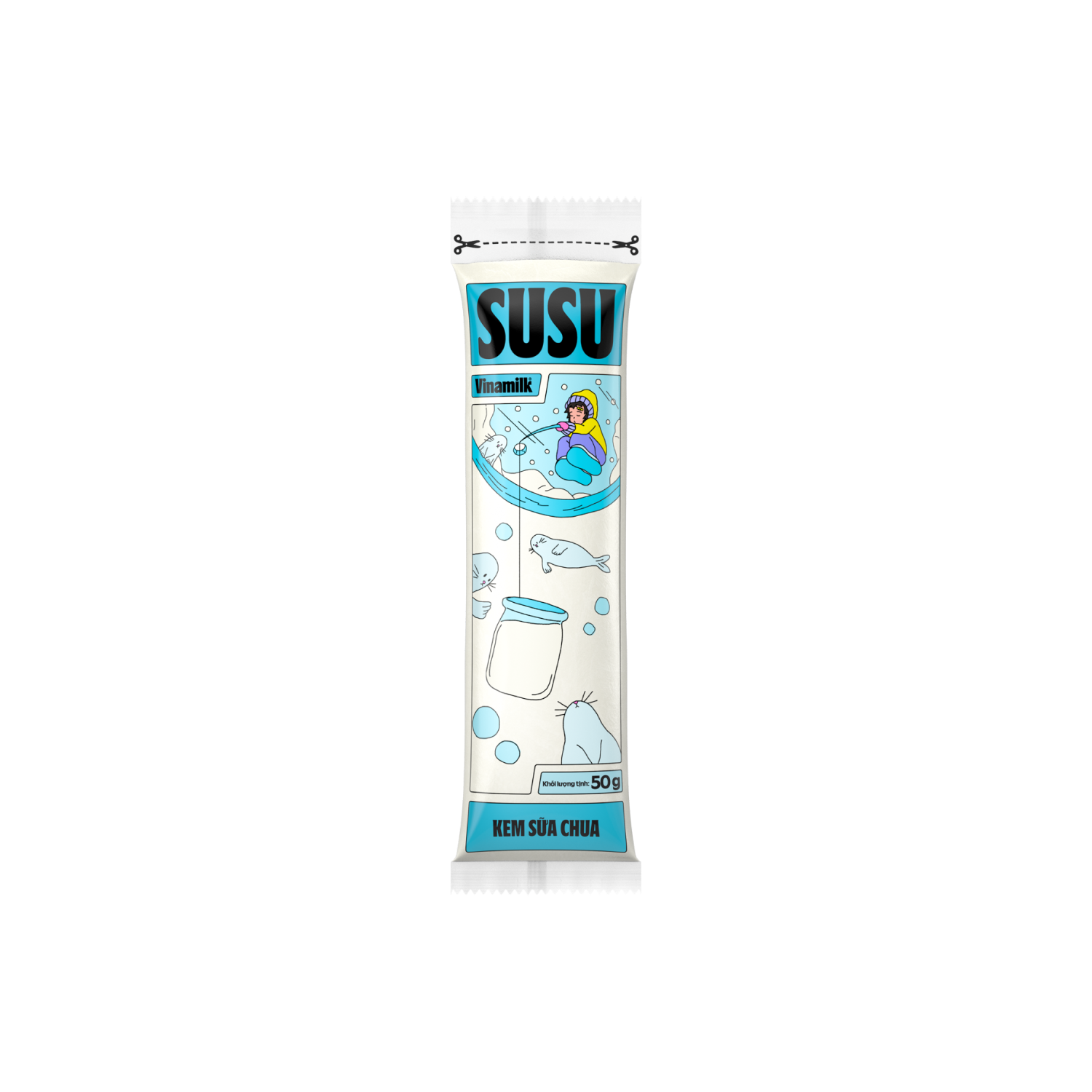 Kem sữa chua Susu Trắng 50g