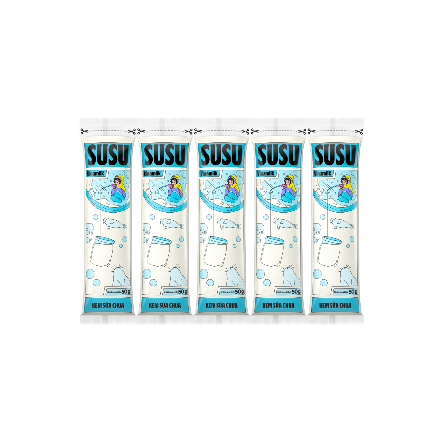 Kem sữa chua Susu Trắng 50g