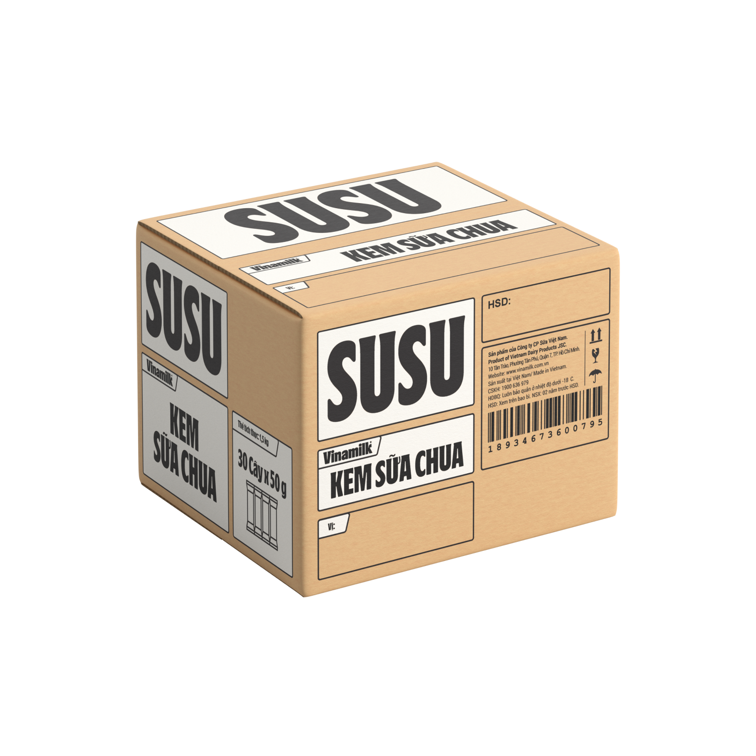Kem sữa chua Susu Trắng 50g