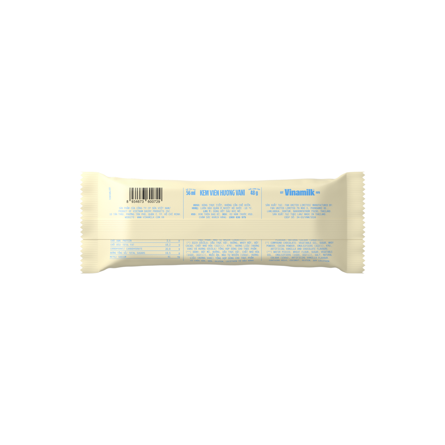 Kem viên Vinamilk Hương Vani 56ml
