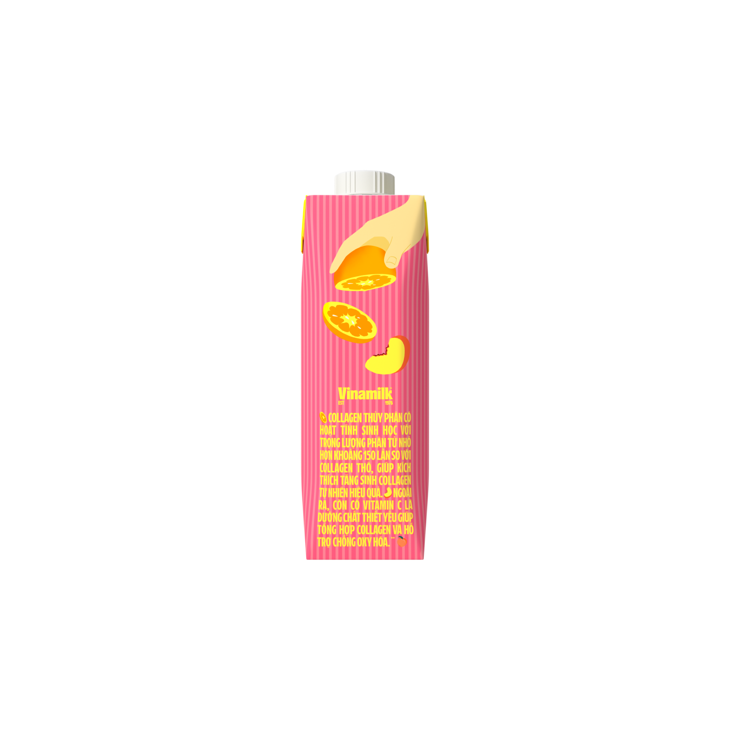 Fresh Juice Vinamilk Orange Peach with Collagen 275ml