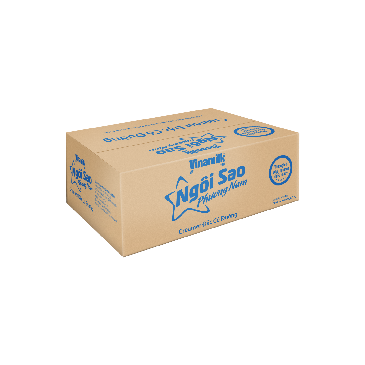 Creamer đặc Ngôi Sao Phương Nam Nhãn xanh biển 380g