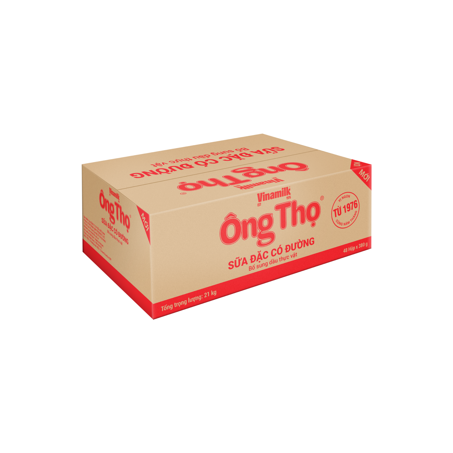 Sữa đặc Ông Thọ Nhãn đỏ 380g hộp thiếc