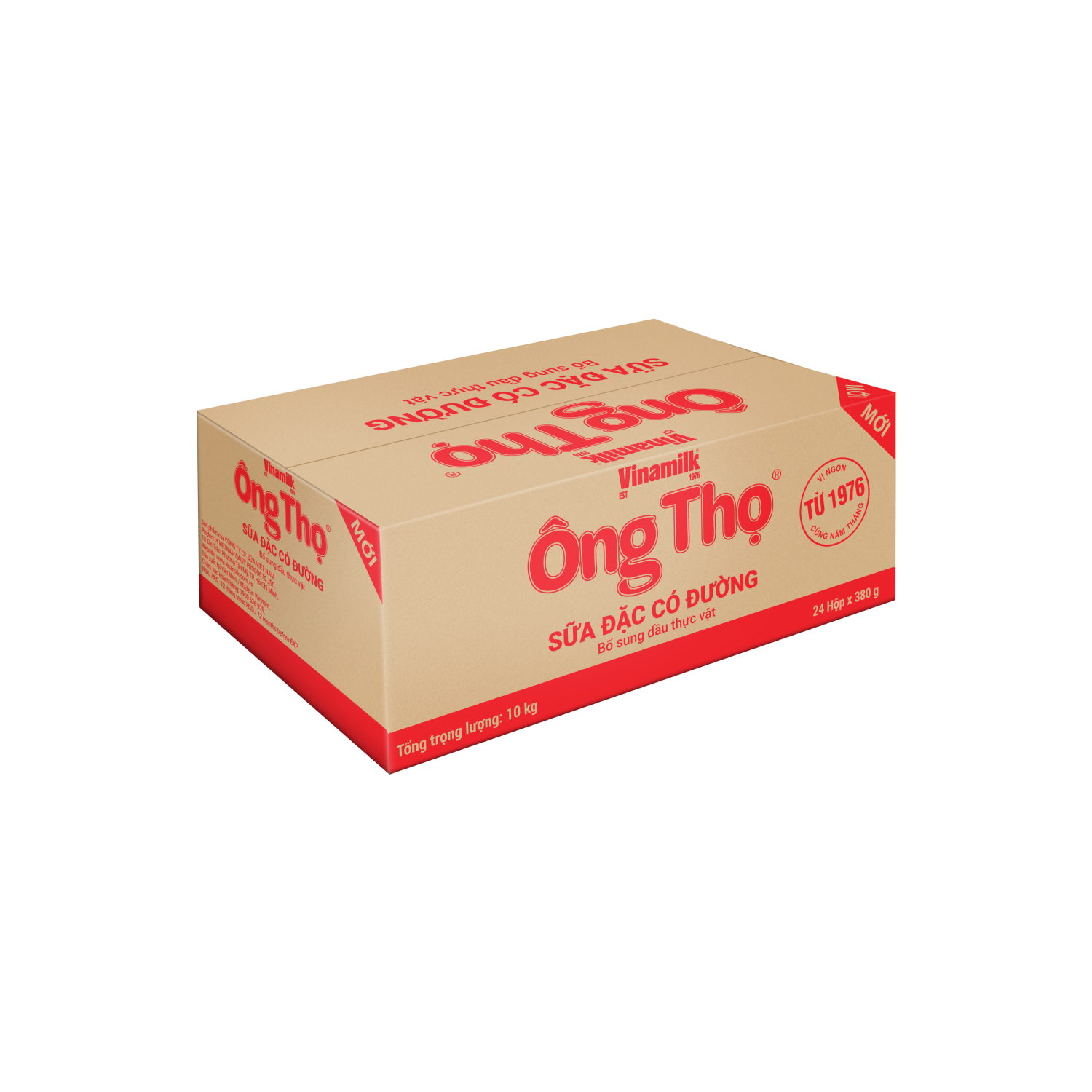 Sữa đặc Ông Thọ Nhãn đỏ 380g hộp giấy