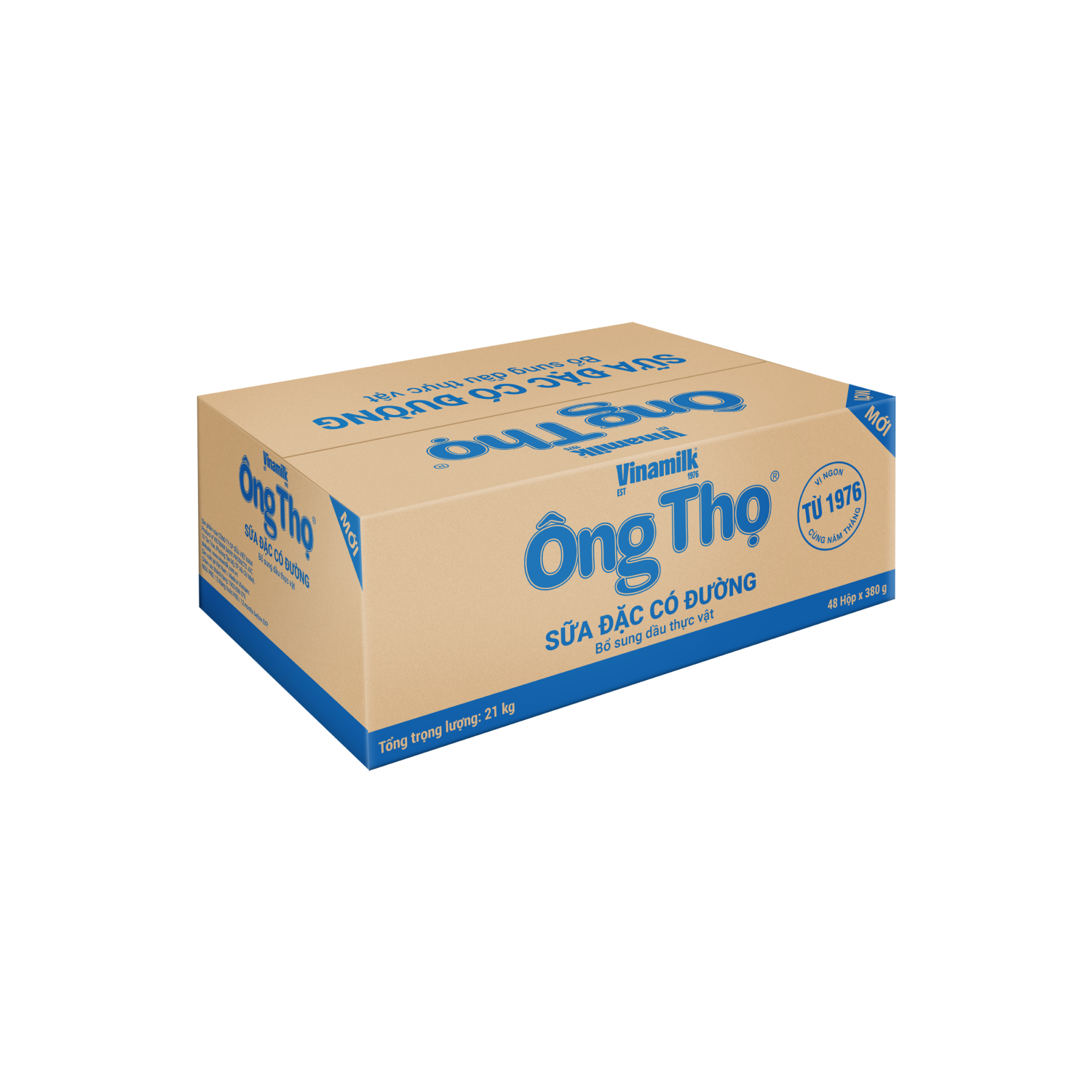 Sữa đặc Ông Thọ Nhãn xanh biển 380g hộp thiếc