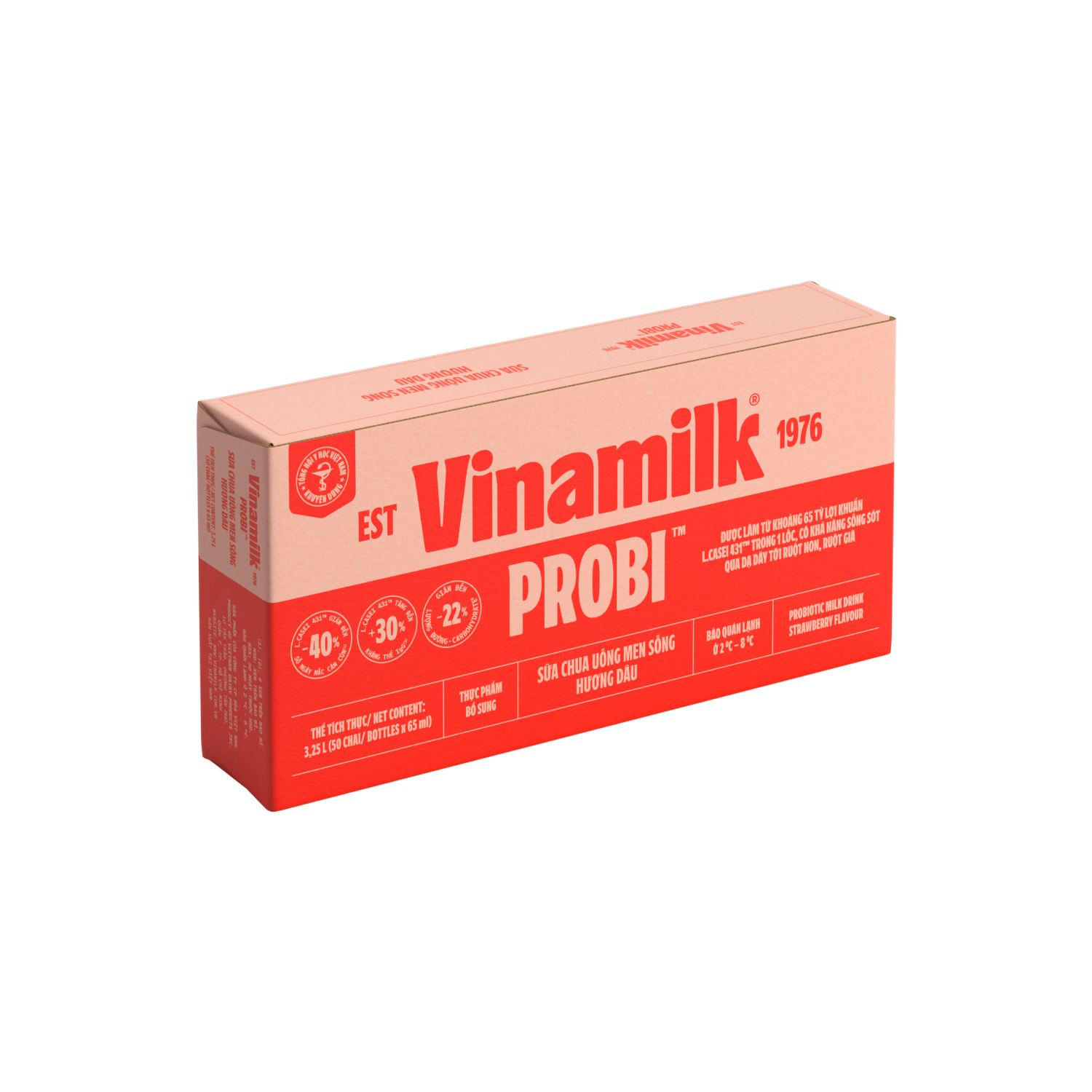 Sữa chua uống men sống Probi Hương Dâu 65ml