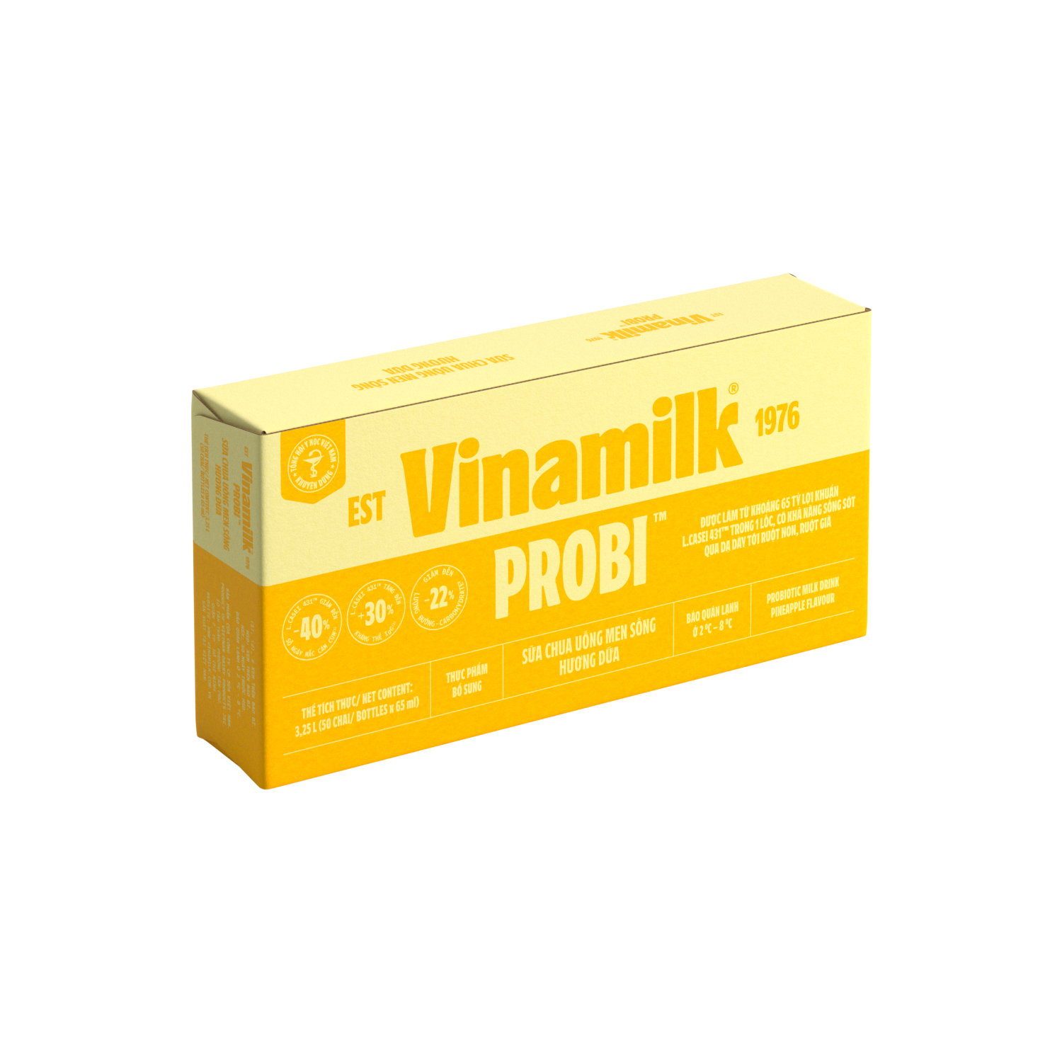 Sữa chua uống men sống Probi Hương Dứa 65ml