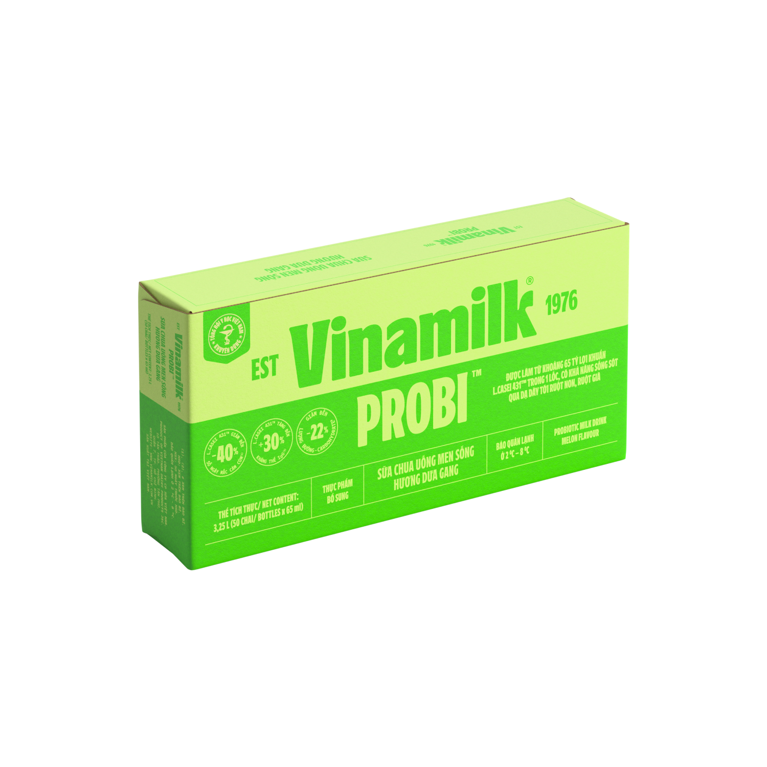 Sữa chua uống men sống Probi Hương Dưa Gang 65ml