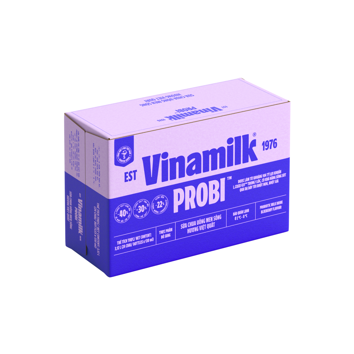 Sữa chua uống men sống Probi Hương Việt Quất 130ml