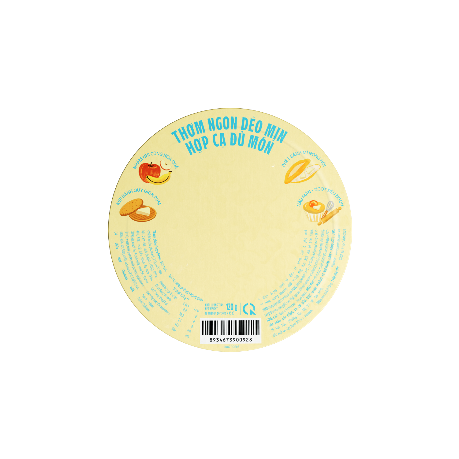 Phô mai Vinamilk Phô mai 120g