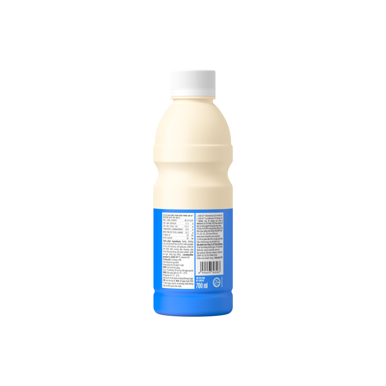 Sữa chua uống men sống Probi Ít Đường 700ml