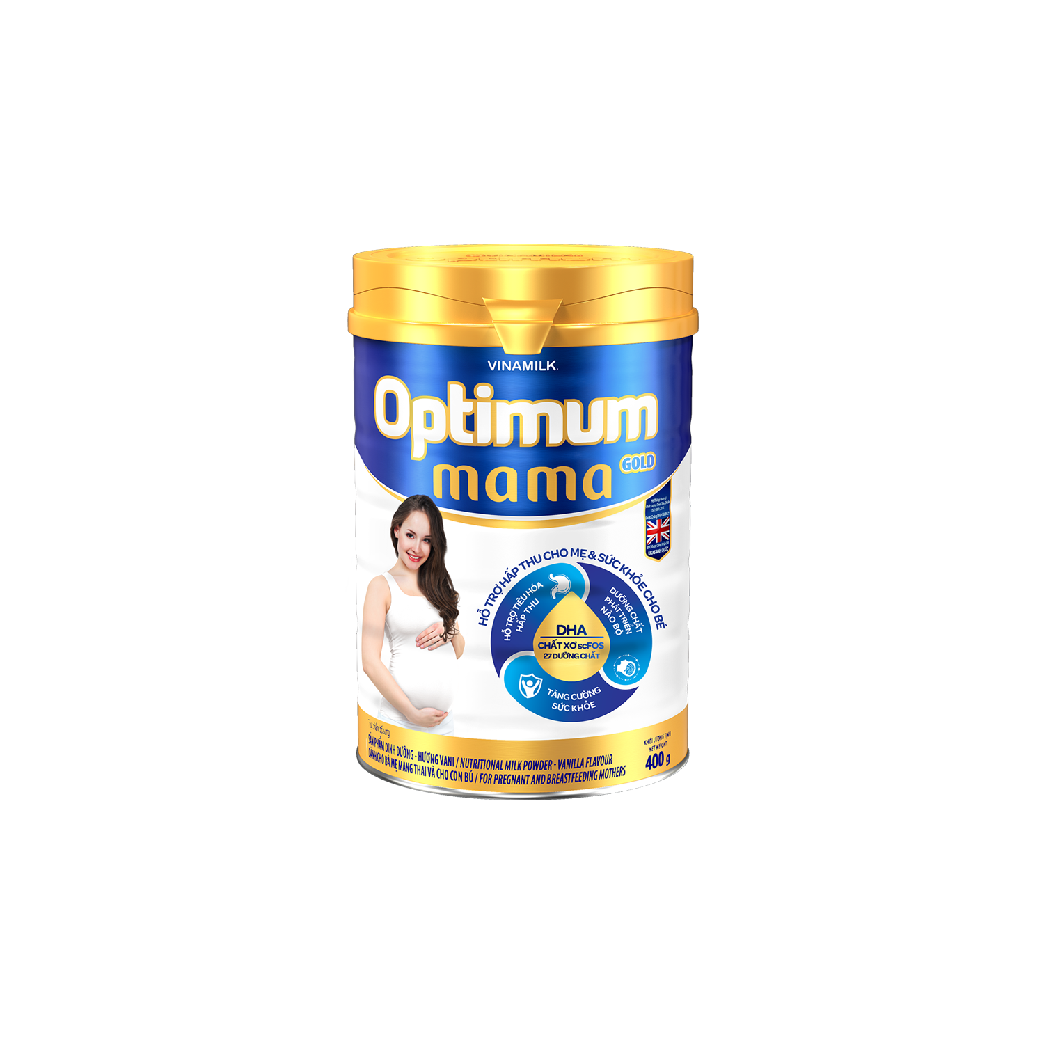 Sữa bột mẹ bầu Optimum Mama Gold 400g Lẻ 1 lon