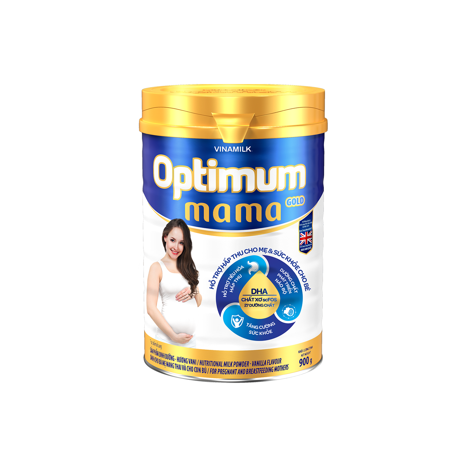 Sữa bột mẹ bầu Optimum Mama Gold 900g