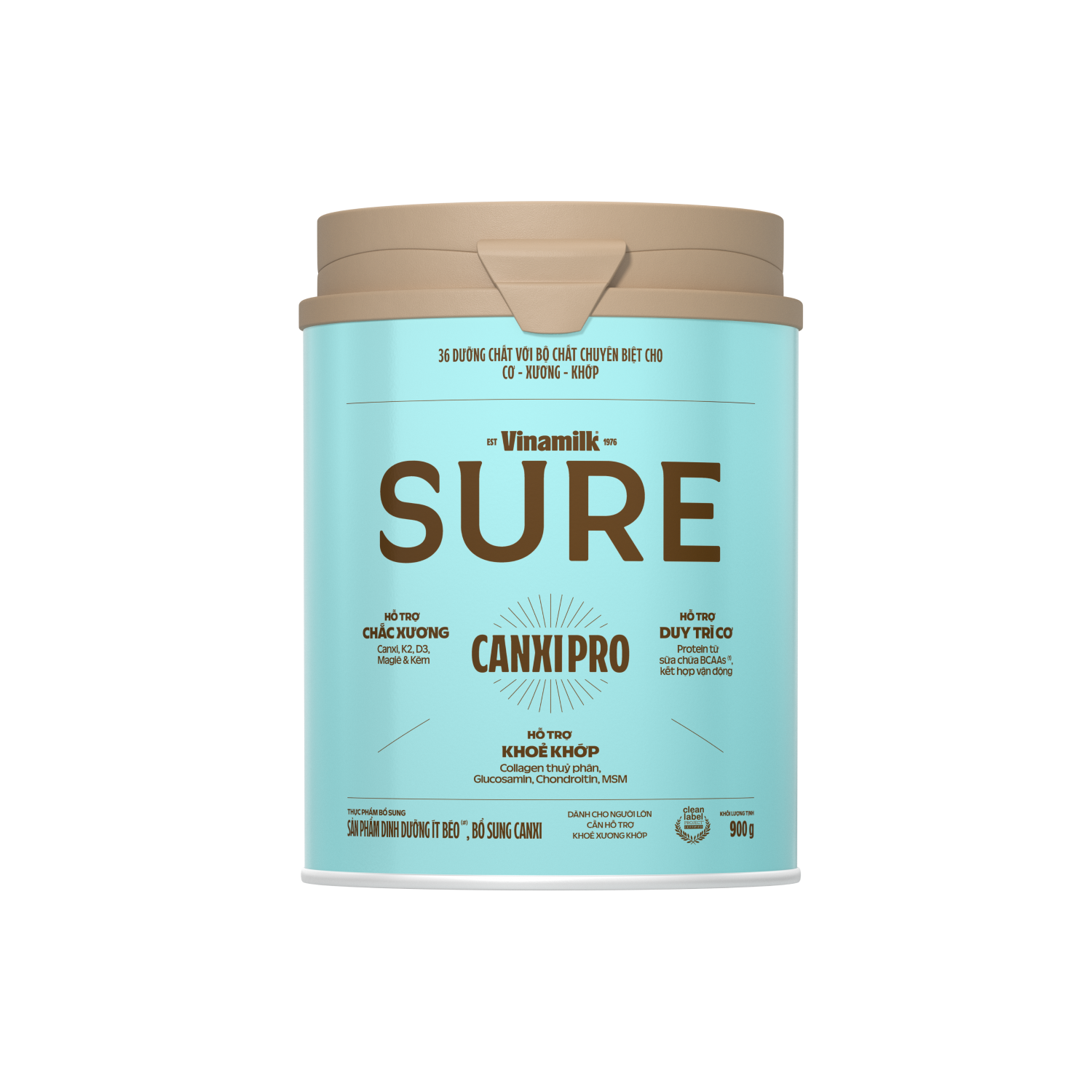 Sữa bột cho người lớn tuổi Sure CanxiPro 900g