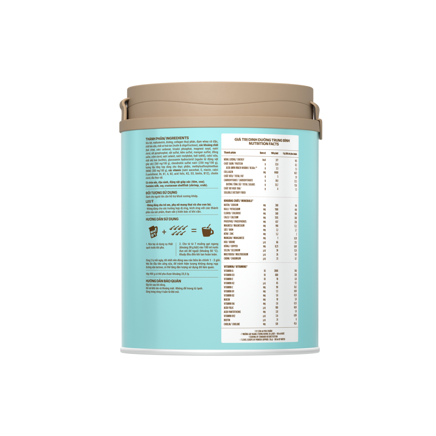 Sữa bột cho người lớn tuổi Sure CanxiPro 900g
