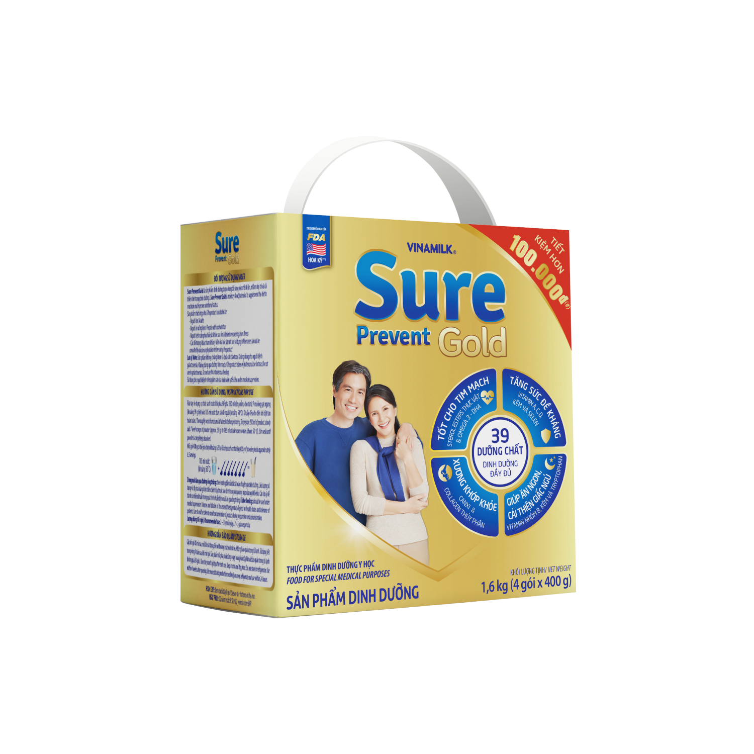 Hộp 4 túi 400g