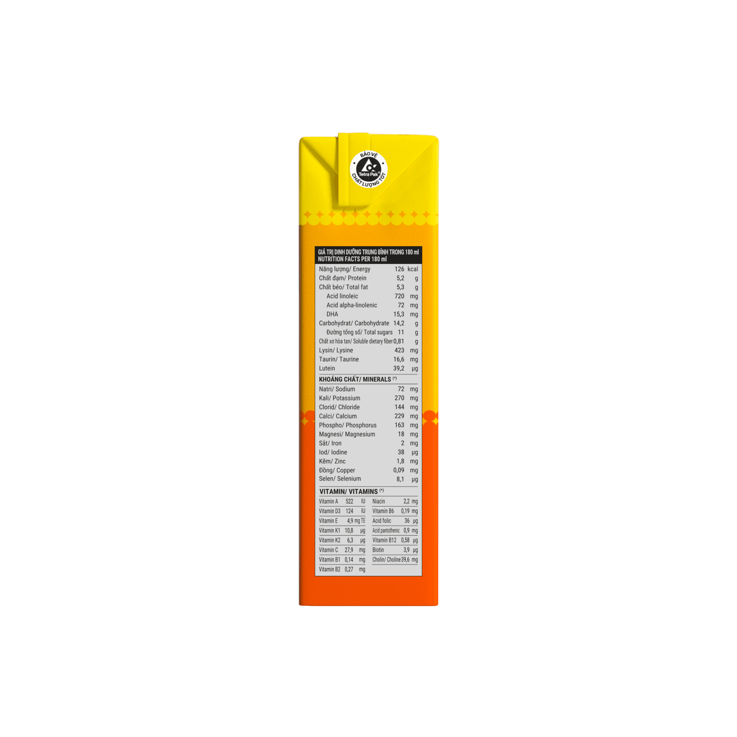 Sữa bột trẻ em pha sẵn Dielac Gold (trên 1 tuổi) 180ml