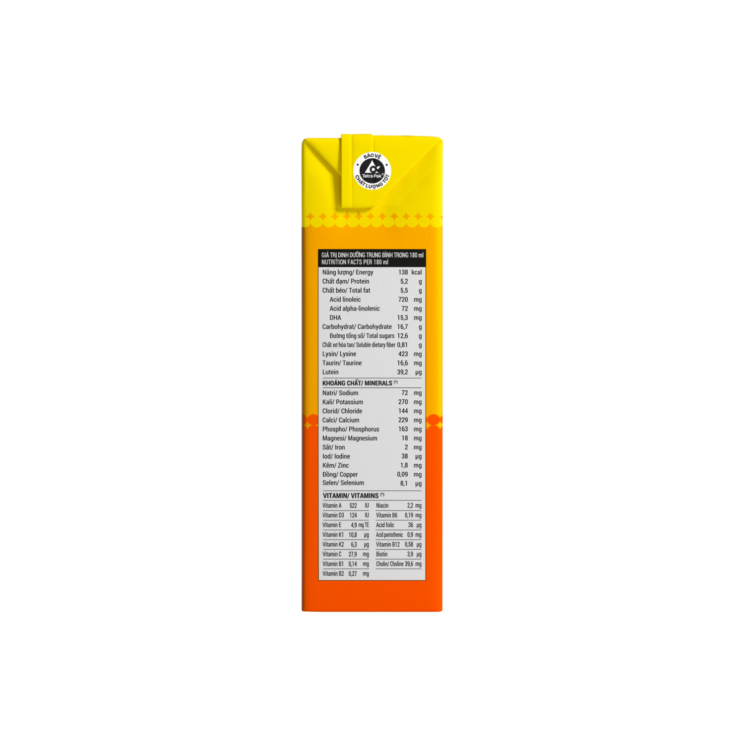 Sữa bột trẻ em pha sẵn Dielac Gold (trên 1 tuổi) 180ml