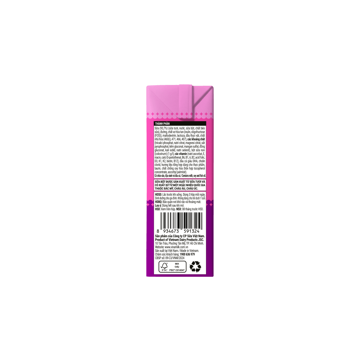 Sữa bột trẻ em pha sẵn Dielac Grow (từ 1 tuổi) Hộp 110ml