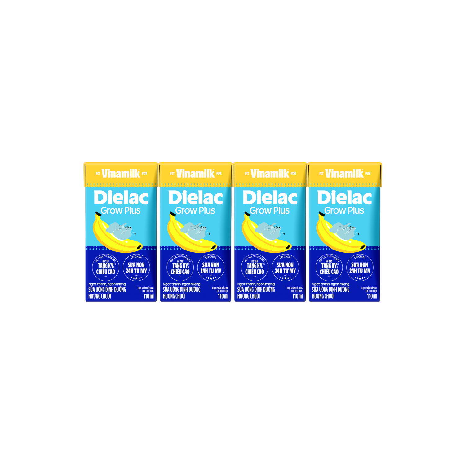 Sữa bột trẻ em pha sẵn Dielac Grow Plus Hương Chuối 110ml