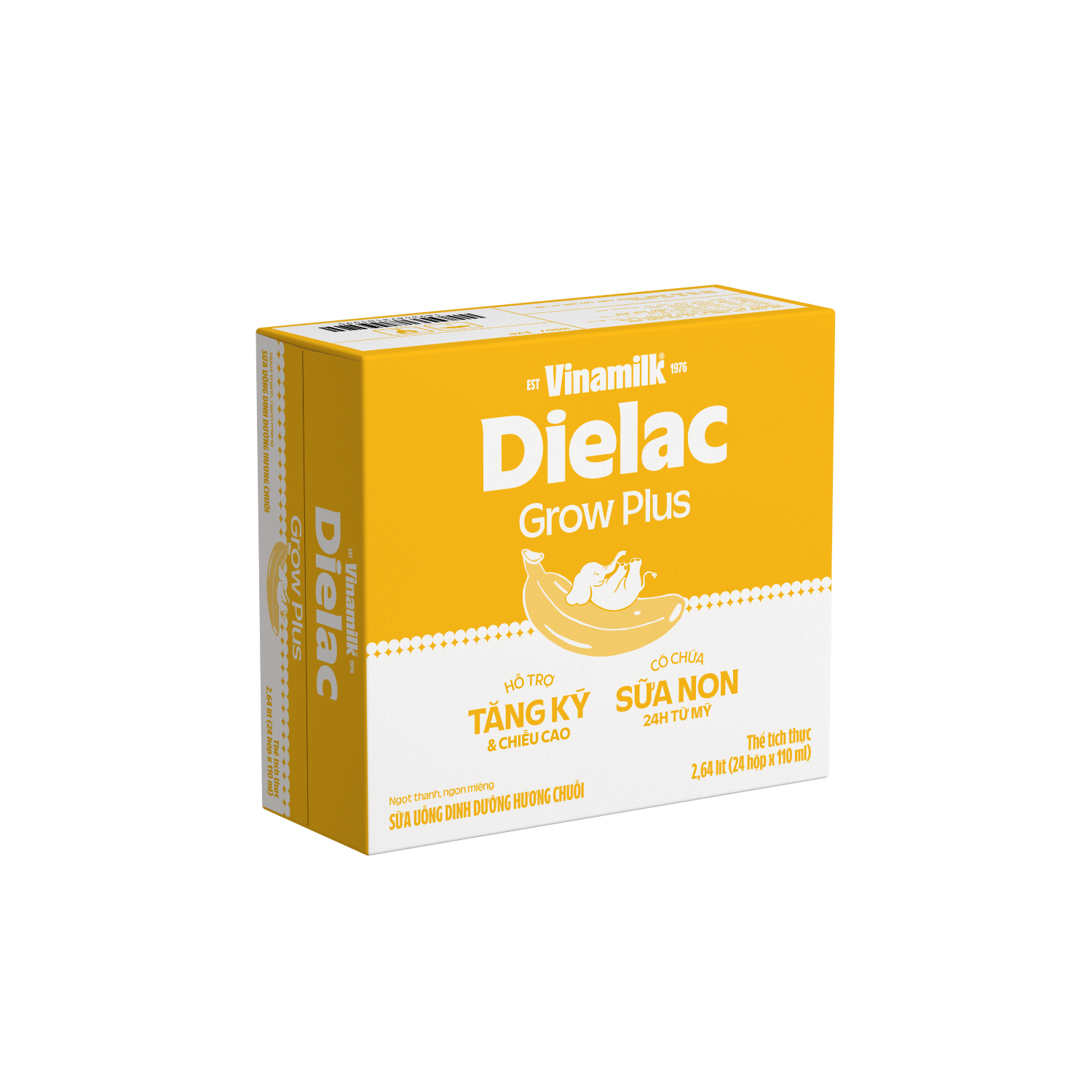 Sữa bột trẻ em pha sẵn Dielac Grow Plus Hương Chuối 110ml