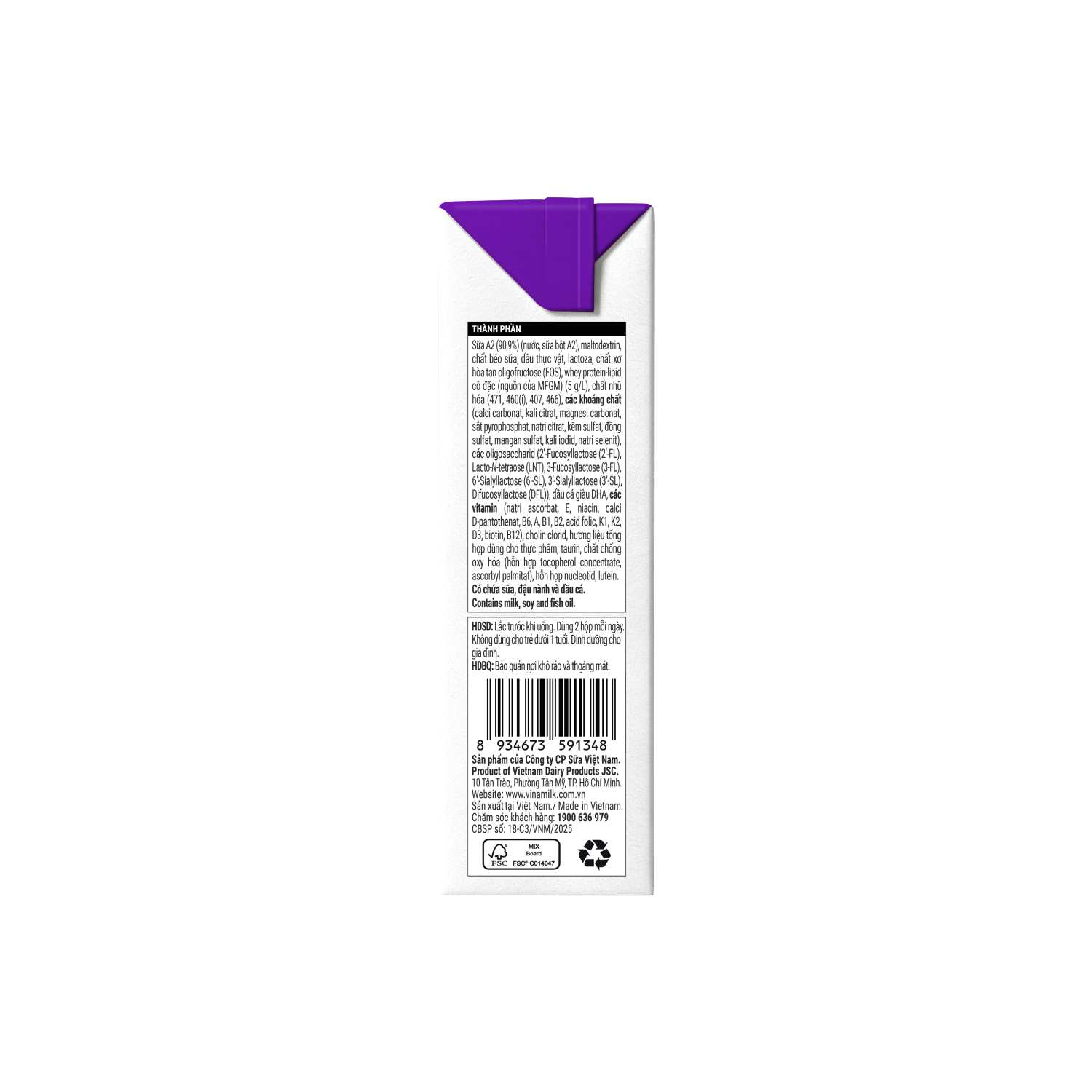 Sữa bột trẻ em pha sẵn Optimum A2 Pro+ 180ml