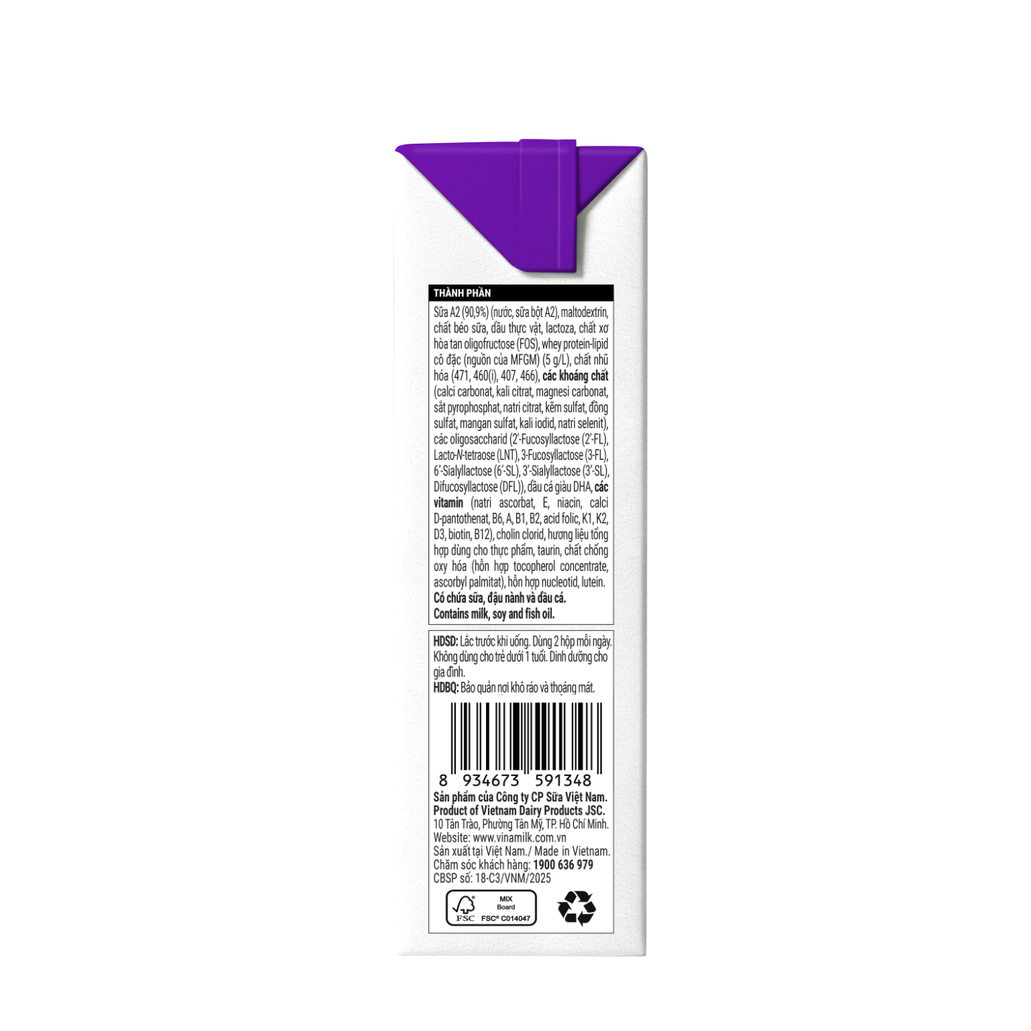 Sữa bột trẻ em pha sẵn Optimum A2 Pro+ 180ml