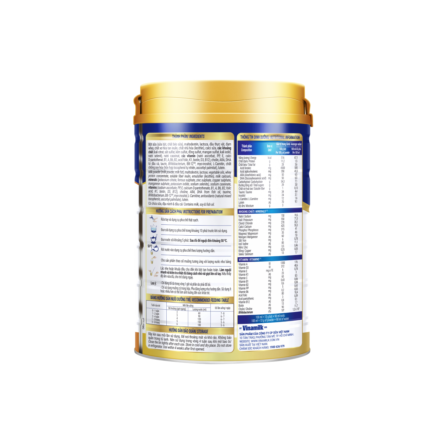 Sữa bột trẻ em Dielac Alpha 1 (0-6 tháng) 900g