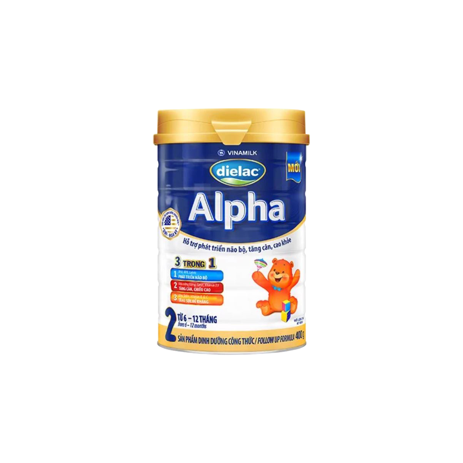 Sữa bột trẻ em Dielac Alpha 2 (6-12 tháng) 400g