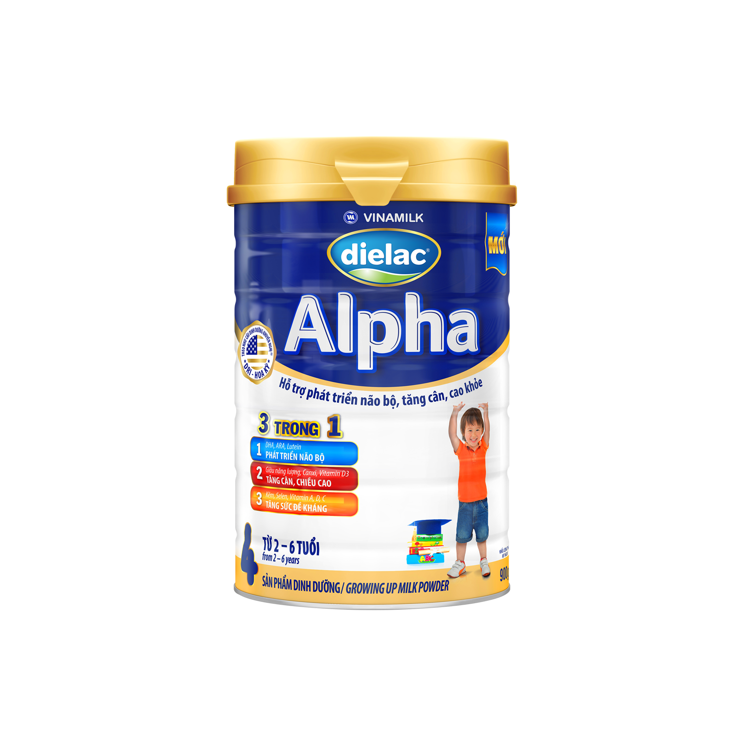 Infant Formula Dielac Alpha 4 (2–6 Years) 900g Single Can
