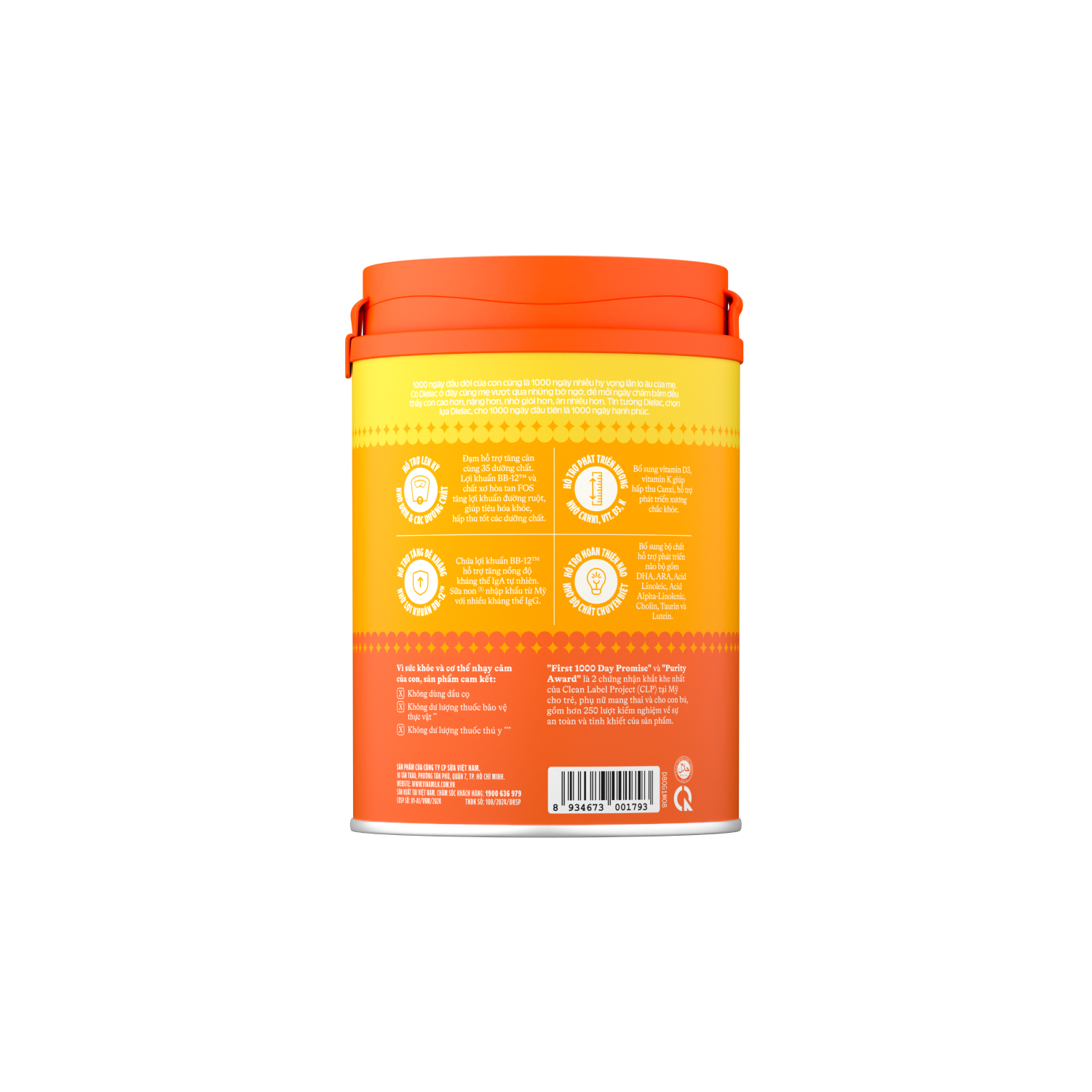 Sữa bột trẻ em Dielac Gold 1 (0-6 tháng) 400g