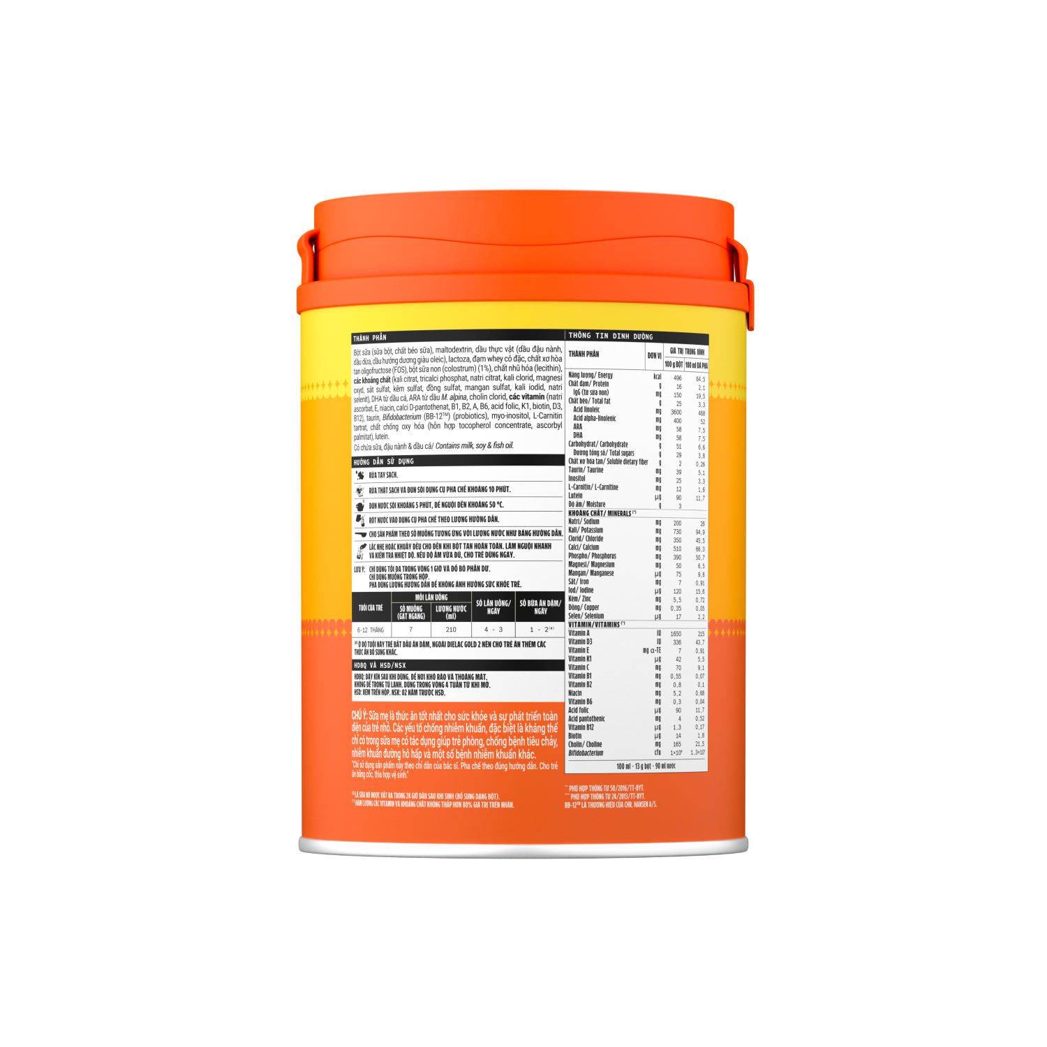 Sữa bột trẻ em Dielac Gold 2 (6-12 tháng) 800g
