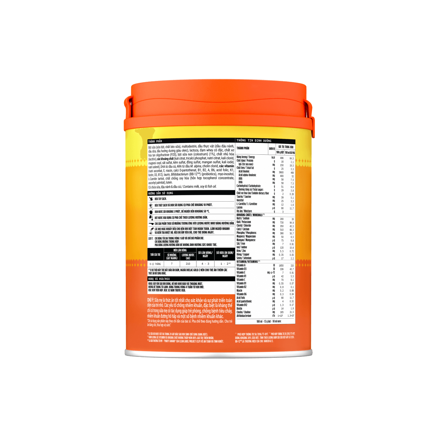 Sữa bột trẻ em Dielac Gold 2 (6-12 tháng) 800g