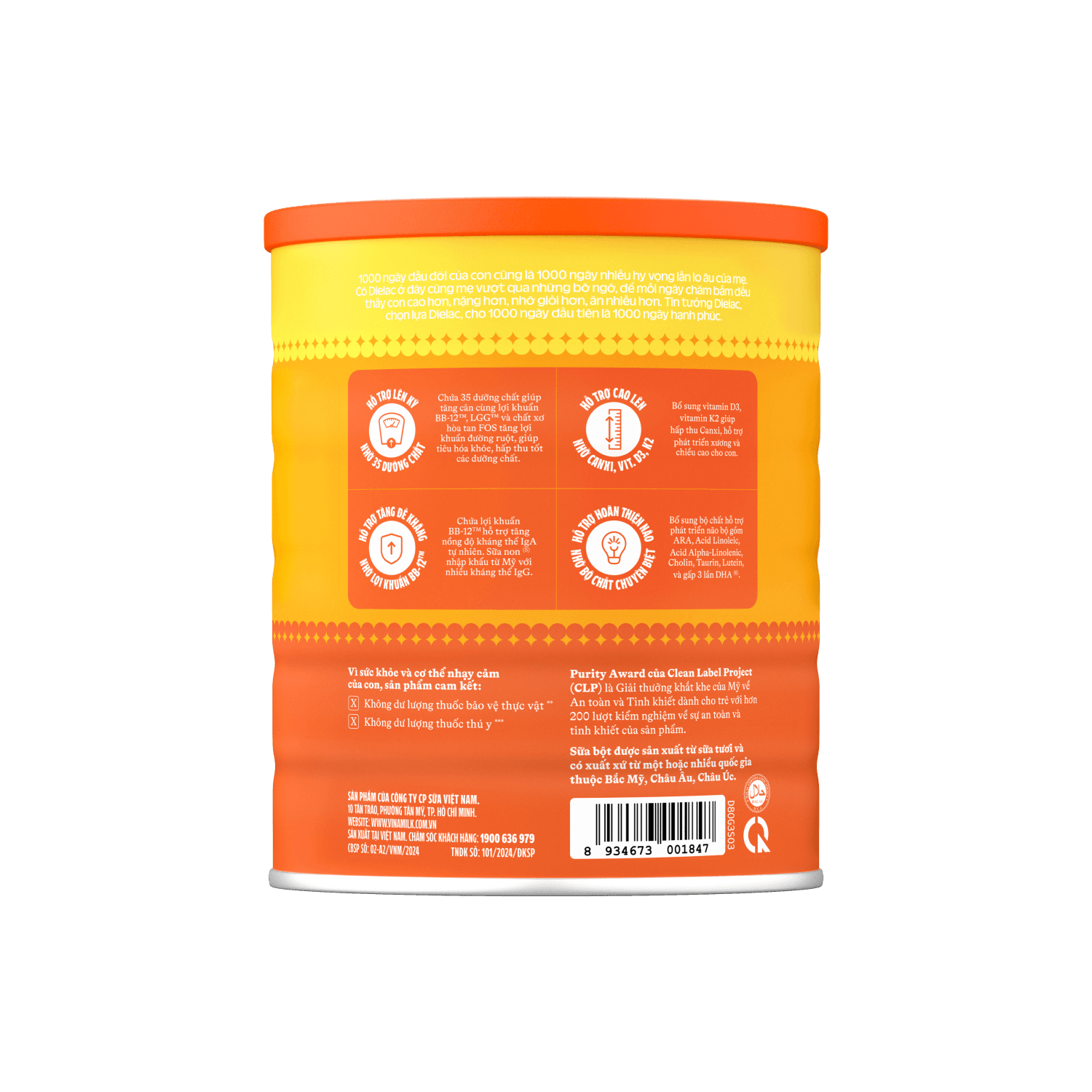 Infant Formula Dielac Gold 3 (1-2 years old) 1,4kg