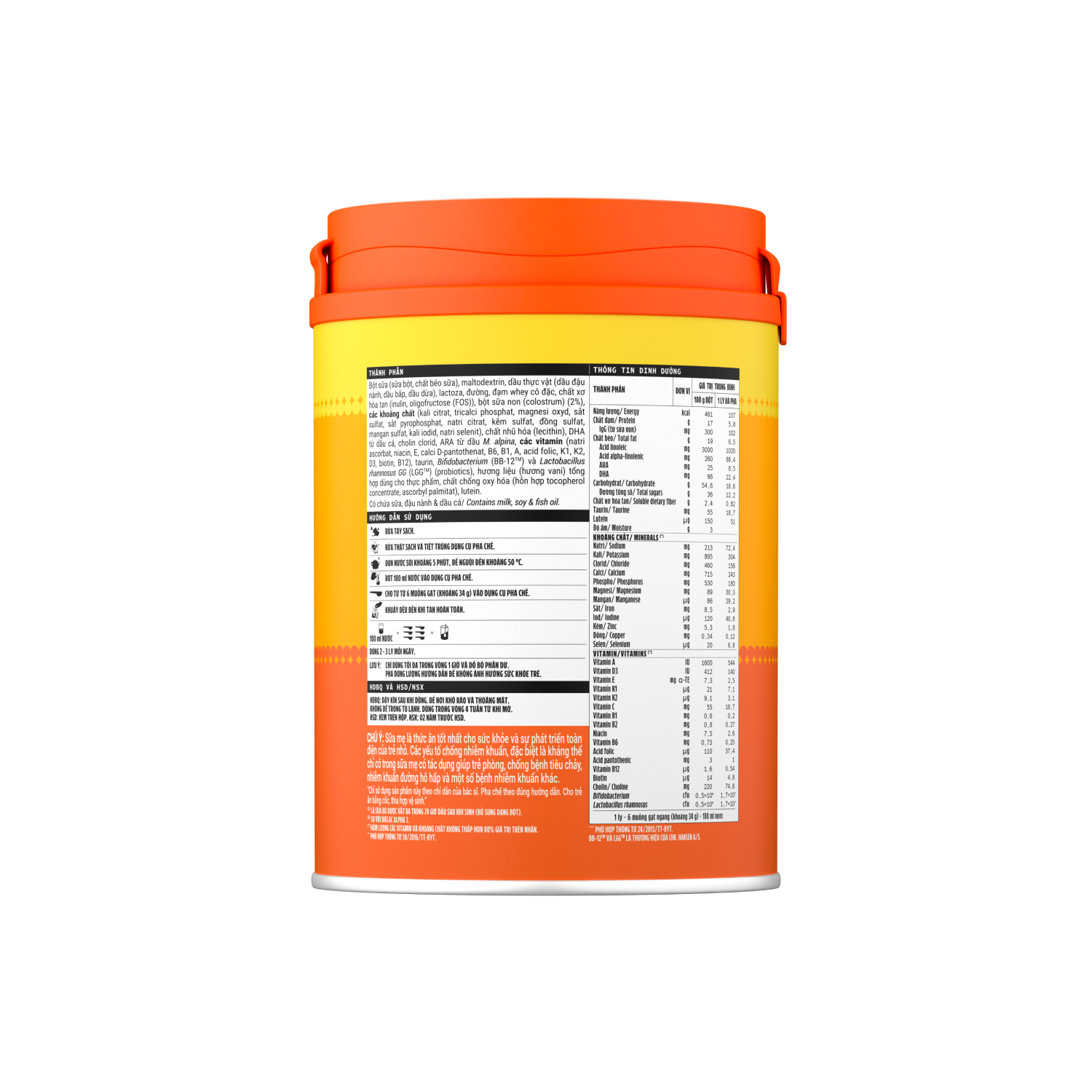 Sữa bột trẻ em Dielac Gold 3 (1-2 tuổi) 850g